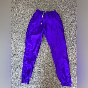 Umbro vintage Retro Windbreaker Track Parachute Pants Athletic Joggers M Purple